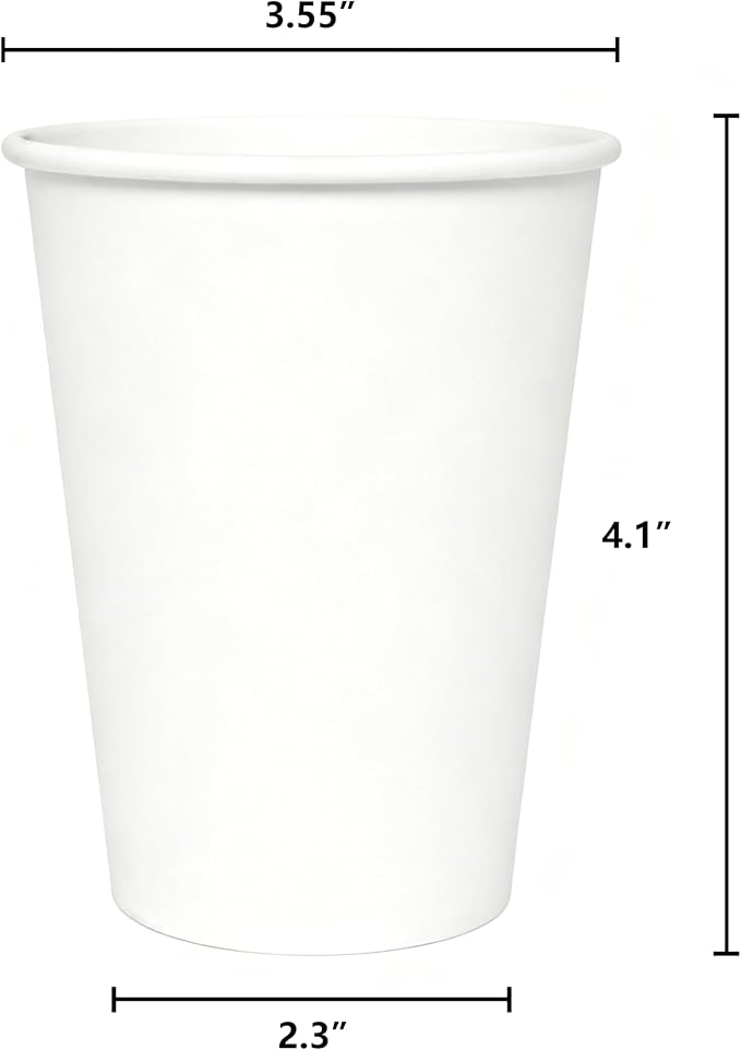 120 Count 12 oz Disposable Paper Coffee Cups - Image 2