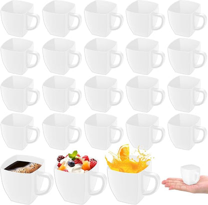 Amyhill 50 Pcs Mini Disposable Tea Cups by Amyhill