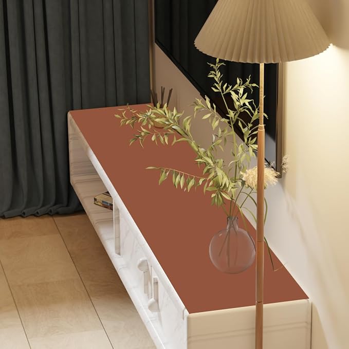 Dresser Top Cover - Can Be Used On Both Sides Waterproof and Easy to Clean Good Flatness Used for Dresser Table(Brown+Gray 10x44)