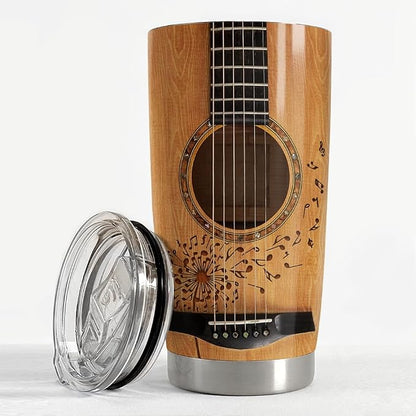 SANDJEST Guitar Tumbler Cup 20oz Insulated Stainless Steel Tumblers Coffee - Image 3