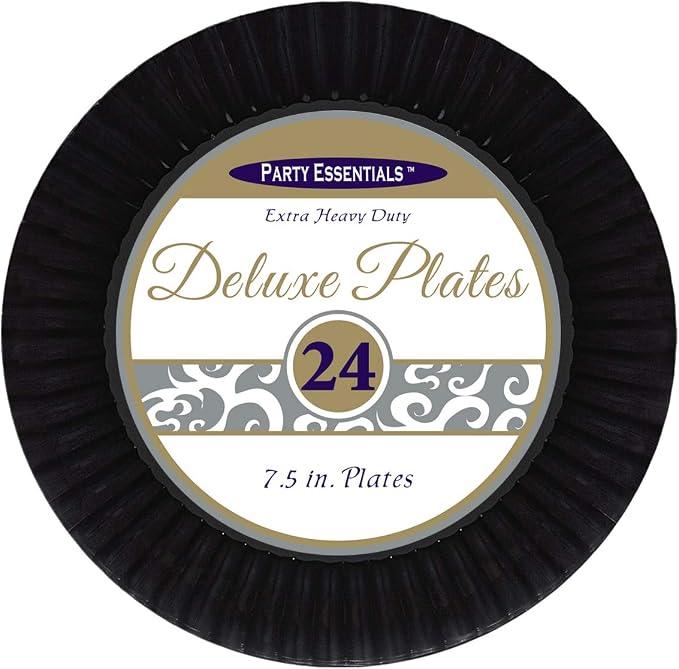 Party Essentials Deluxe Quality Hard Plastic 7.5-Inch Round Party/Salad Plates - Image 2