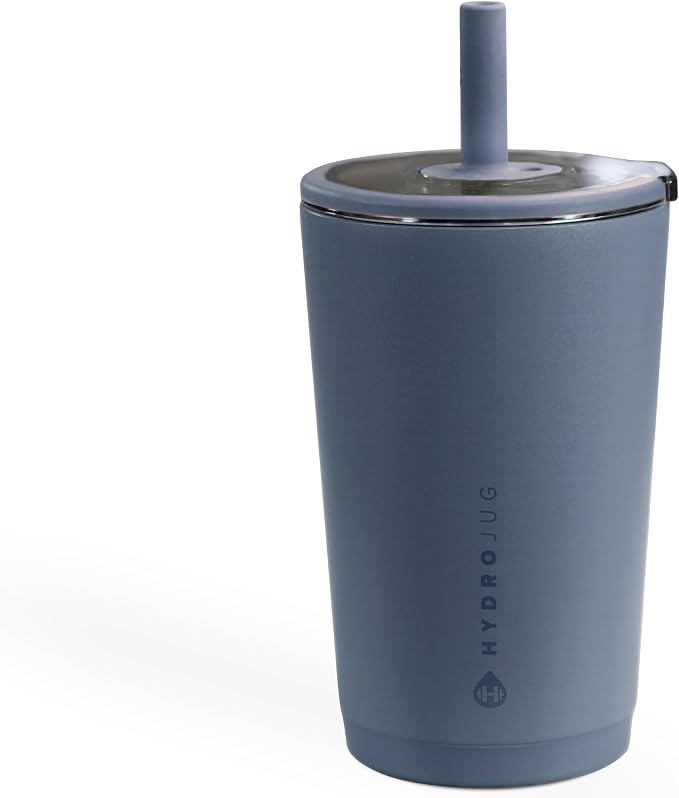 HydroJug Everyday Tumbler 14 oz, Ceramic-Lined Straw Cup by Hydrojug