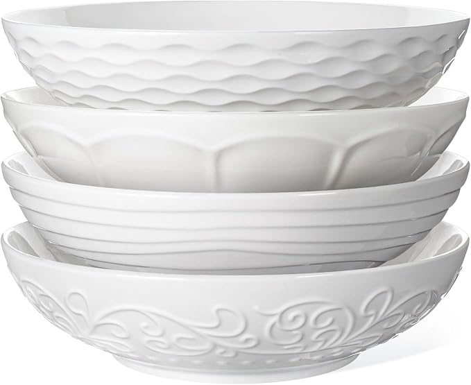 Pasta Bowls 32oz, Ceramic Large Salad Bowls 8 inch, Soup Bowls Set of 4 by Artena