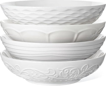 Pasta Bowls 32oz, Ceramic Large Salad Bowls 8 inch, Soup Bowls Set of 4 by Artena