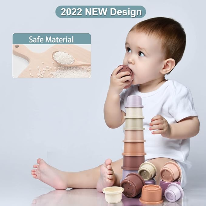 Baby Stacking Cups Toy - Image 6