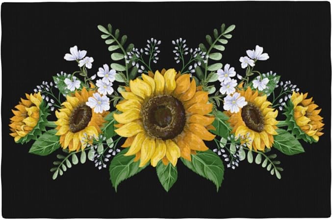 Fiokroo Sunflowers Wild Flowers Placemats Set of 4 Table Mats Table Tableware by Fiokroo