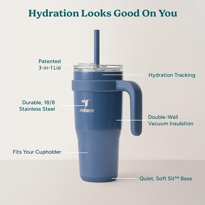 REDUCE 24oz Stainless Steel Tumbler w/Handle - Image 4