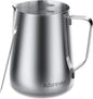 Milk Frothing Pitcher, 66oz Steaming Pitcher Stainless Steel Espresso Machine by Adorever