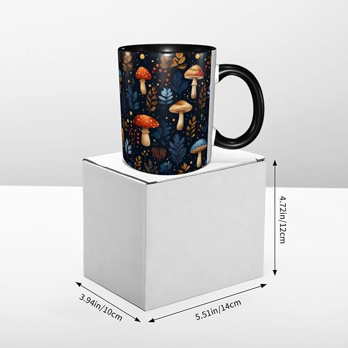 Mushroom Coffee Mug 11 Ounce Mugs Ceramic Tea Cup Drinking Water Cups | Novelty - Image 6