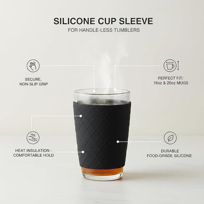 Silicone Cup Sleeve for 16oz and 20oz Mugs, Heat Insulation Grip for - Image 4