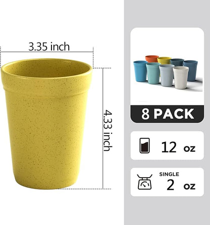 Homestockplus 12Oz Wheat Straw Cups, and Outdoor Use - Image 3