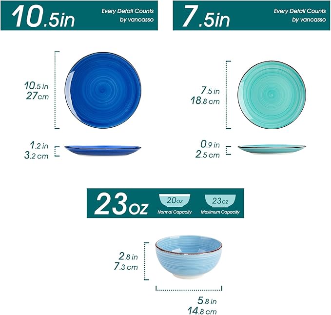 vancasso Bonita Dinnerware Sets 12 Pieces - Image 2