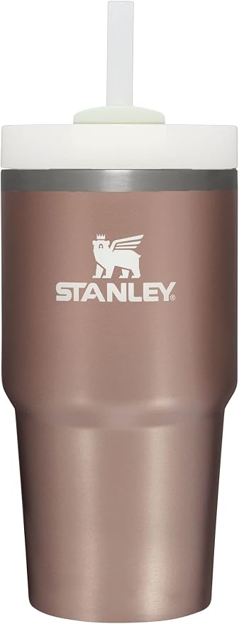 STANLEY Quencher H2.0 Flow State Tumbler, 20 oz, Rose Quartz Glow | Straw and by Unknown