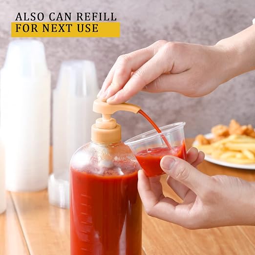 VITEVER Portion Cups With Lids, Small Plastic Containers with Lids, Airtight - Image 7