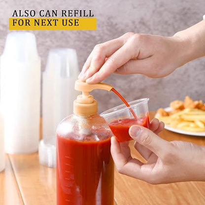 VITEVER Portion Cups With Lids, Small Plastic Containers with Lids, Airtight - Image 7