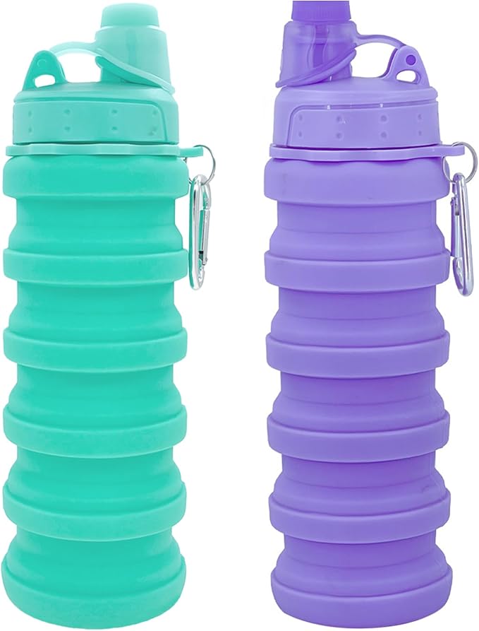 Collapsible Water Bottles Travel water bottle Sports Portable Sport Water by YCTMALL