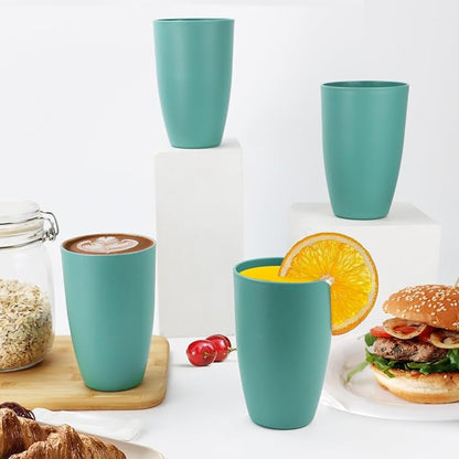 PYRMONT Wheat Straw Cups 20 Oz Alternative Plastic Cups Set of 6 Unbreakable - Image 6
