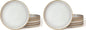 famiware Star Salad Plates for 6, 8 inches Plate Set, Stoneware Dinnerware by Famiware