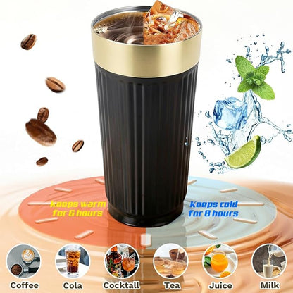 Vacuum Insulated Stainless Steel Travel Coffee Mug, Leak Proof Cup - Image 3