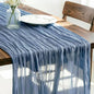 Dusty Blue Cheesecloth Table Runner 120 Inches 10 Ft Gauze Table Runner | by LINXTAR