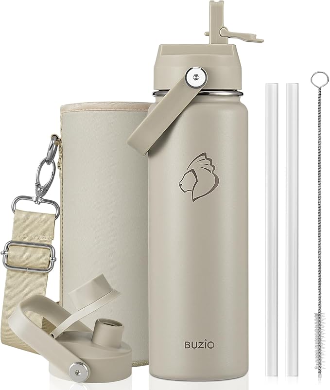 BUZIO 24 oz Insulated Stainless Steel Water Bottle by BUZIO