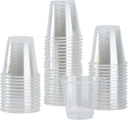 Karat Small Plastic Cups, Disposable Bathroom Mouthwash Cups | Clear - Image 7