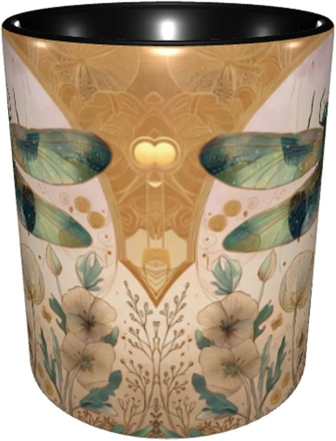Dragonfly Coffee Mug 11 Ounce Mugs Ceramic Tea Cup Drinking Water Cups | Novelty - Image 2