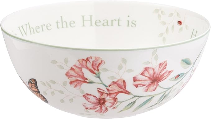 Lenox Butterfly Meadow "Home Is Where The Heart Is" Serving Bowl - Image 3