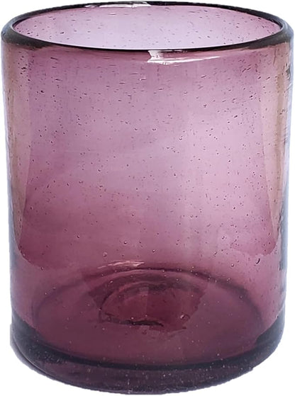 Solid Amethyst 9 oz Short Tumblers, Recycled Glass, Toxin-Free - Image 2