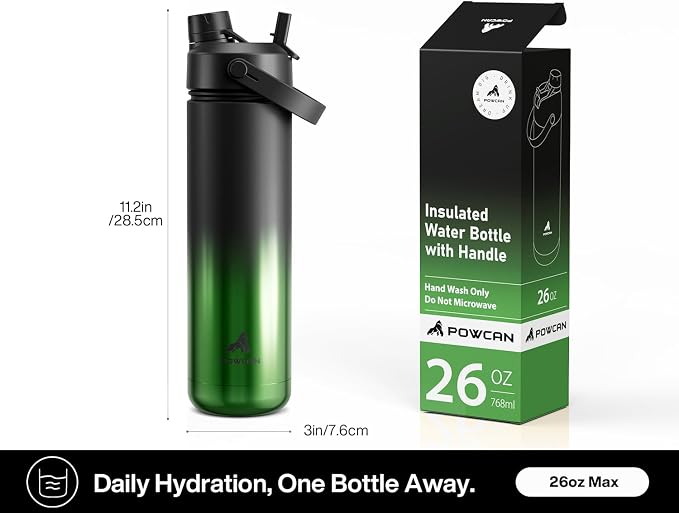 POWCAN 26 oz Insulated Water Bottle - Image 6