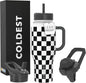 Coldest Tumbler with Handle and Straw, 100% Leak Proof Insulated Tumbler with by Coldest