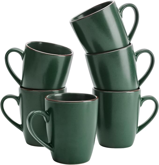famiware Venus Coffee Mugs Set of 6, 13 oz Ceramic Stoneware Mug Cup Set | by Famiware
