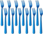 Oyster Fork Set of 12, 5.4 Inch Stainless Steel Cocktail Forks, 3 Tines Mini by KitchenDining
