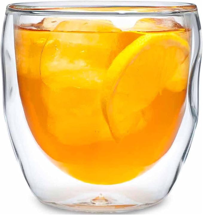 Moderna Artisan Series Double Wall 8 oz Beverage Glasses - Image 4