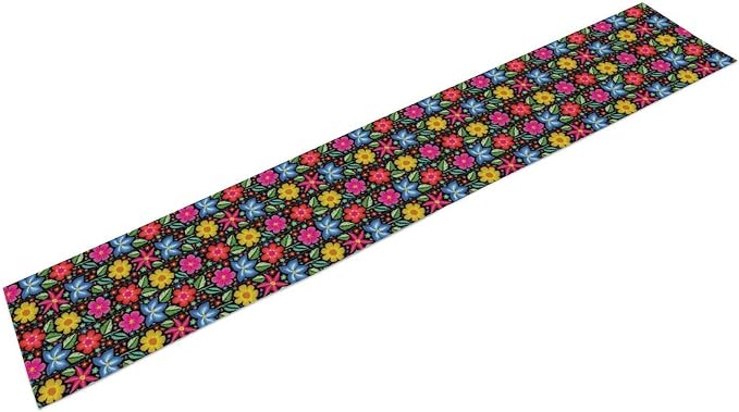 YCness Ethnic Mexican Table Runer, Mexican Flower Traditional Pattern Ornate - Image 9
