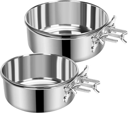 2 Pcs Medium Dog Food Water Bowl by YummySam