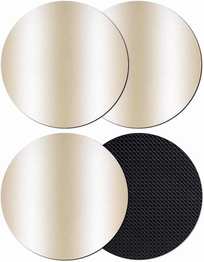 Ombre Beige Coasters Set of 4, Modern Minimalist Geometric Gradient Color by PIEPLE