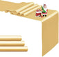 4-Pack Light Gold Satin Table Runner 12 x 108 Inch Long Bright and Smooth Silk by Pufogu