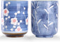 WHJY 10oz Transitional Chinese/Japanese style Handle-less Ceramic Tea cups by WHJY