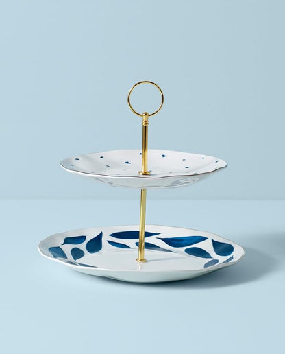 Lenox Blue Bay 2-Tiered Server, 3.05 LB - Image 3