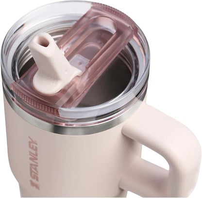 STANLEY Quencher ProTour Flipstraw Tumbler, 20 oz, Rose Quartz | Built-In Straw - Image 2