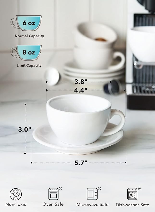 LE TAUCI 6 oz Cappuccino Cups - Image 6