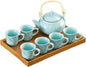 KEYDUACU Japanese Porcelain Gongfu Tea Set, Chinese Asian Style by KEYDUACU