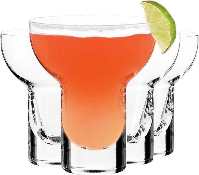 Krosno Cocktail Drinking Glasses, 7.8 Fl Oz, SHAKE N°1, Margarita and Martini by Krosno