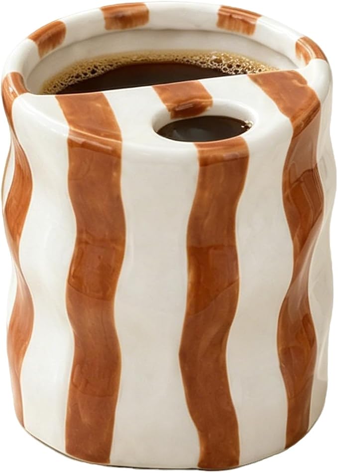 Espresso Cups Ceramic Coffee Mug Series European Striped Dot Coffee Cup And by CACXKEP