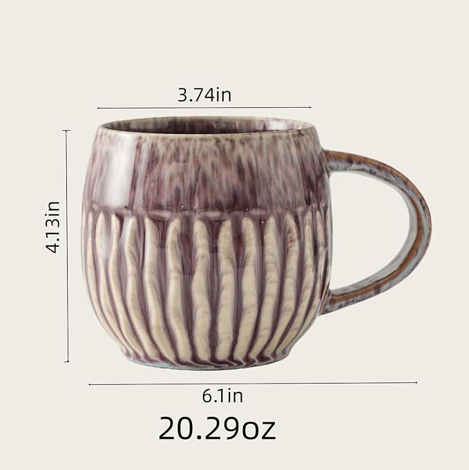 Large Ceramic Coffee Mug - 20oz Big Tea Cup - Image 2