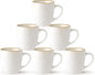 GBhome Ceramic Coffee Mugs Set of 6, 12oz Stoneware Coffee Mugs Set by GBhome