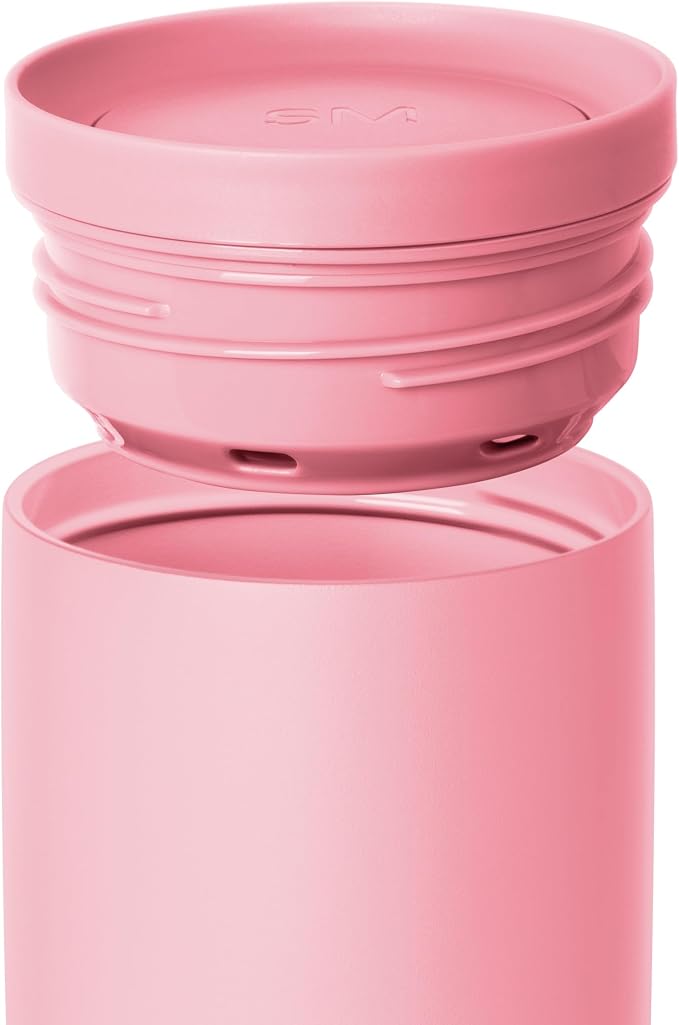 Simple Modern Insulated Travel Coffee Mug 360° Lid | 16oz | Pink | Voyager - Image 3
