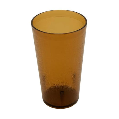 G.E.T. 6612-1-A Heavy-Duty Plastic Restaurant Tumblers, 12 Ounce, Amber | by GET