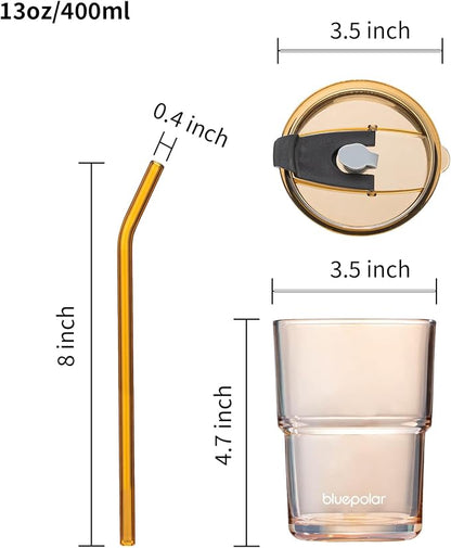 BLUEPOLAR 13oz/400ml Glass Water Tumbler - Image 4